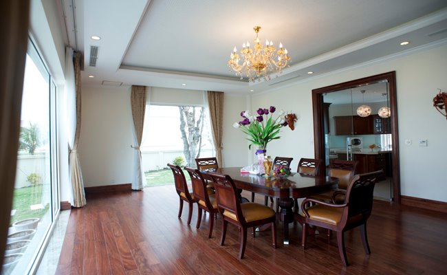 Dining room in Vinhomes Riverside Villa