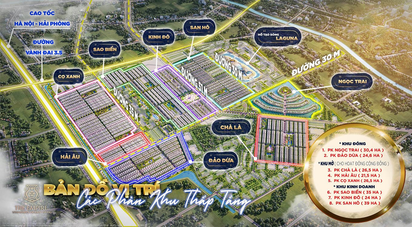 The layout of Vinhomes Ocean Park 2 The Empire - Latest news
