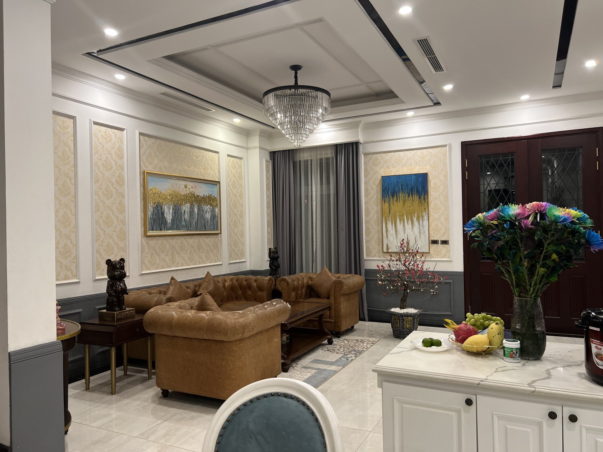 Fully furnished 4 Bedroom Semi-detached Villa for rent at Vinhomes The Harmony 2