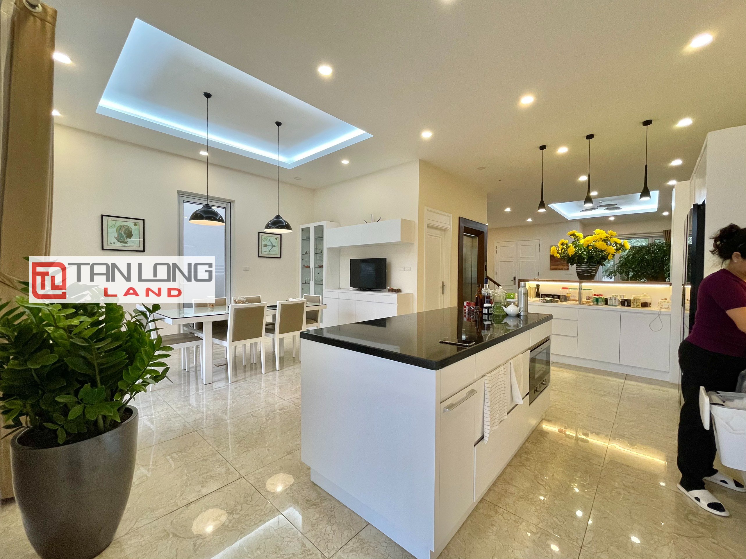 Fully furnished duplex villa for rent near BIS international school at Vinhomes Riverside 5