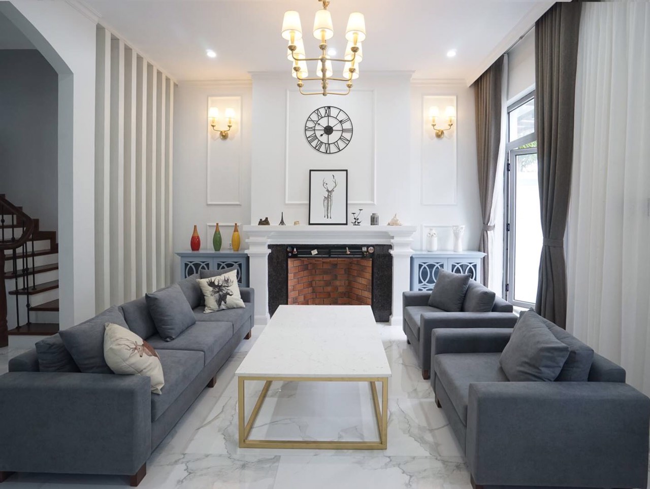Luxury Villa in Hanoi Vinhomes Riverside The Harmony full furniture for rent in Long Bien 4