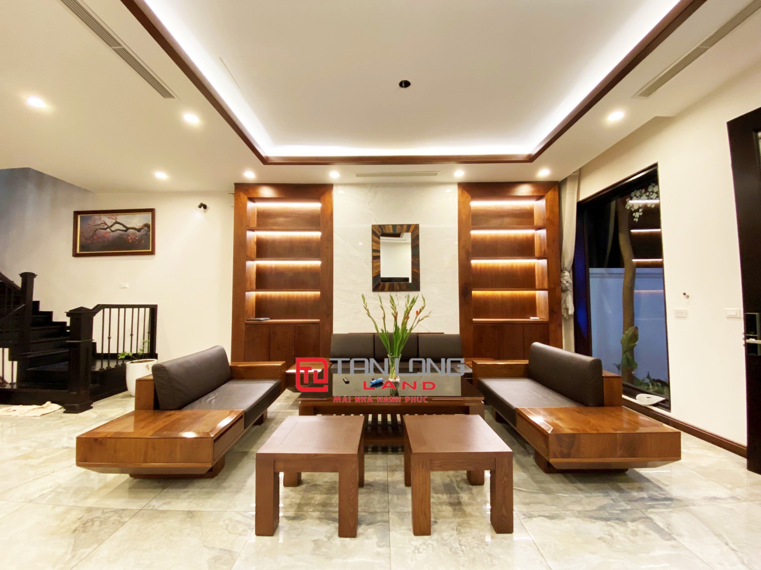 Modern furniture house for rent in Nguyet Que