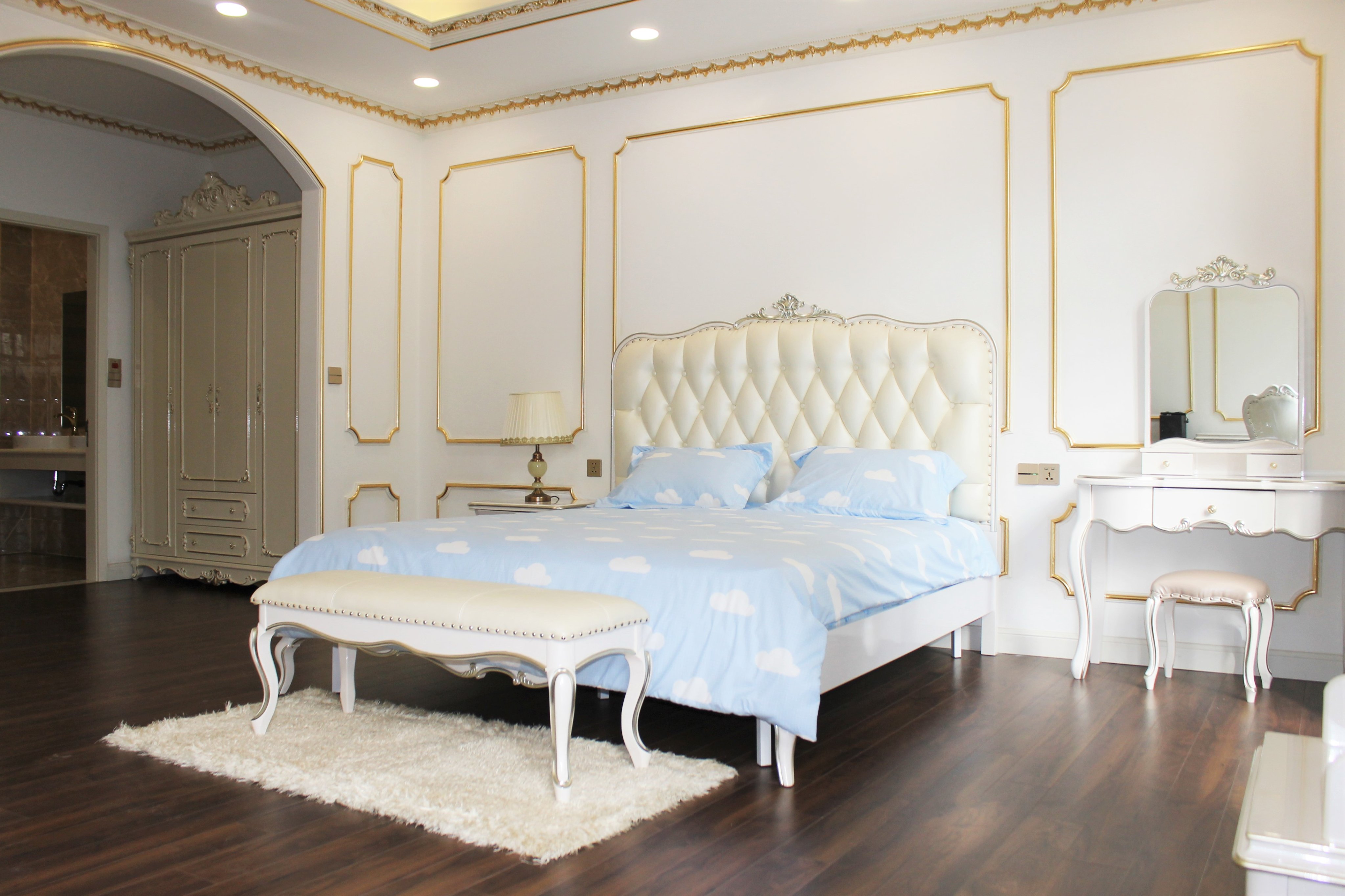 Villa 90 sqm, full furniture with European style for rent in Vinhomes The Harmony only 1528 usd/ month 5