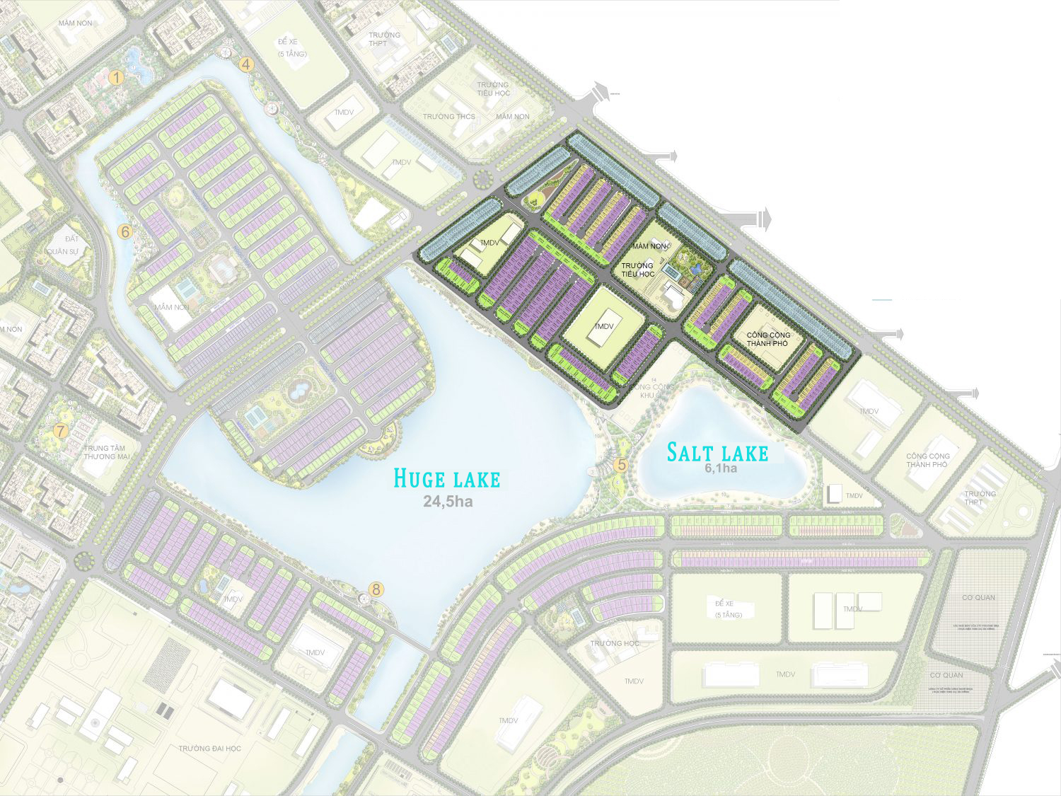 location of Shophouse for rent in Sao Bien subdivision