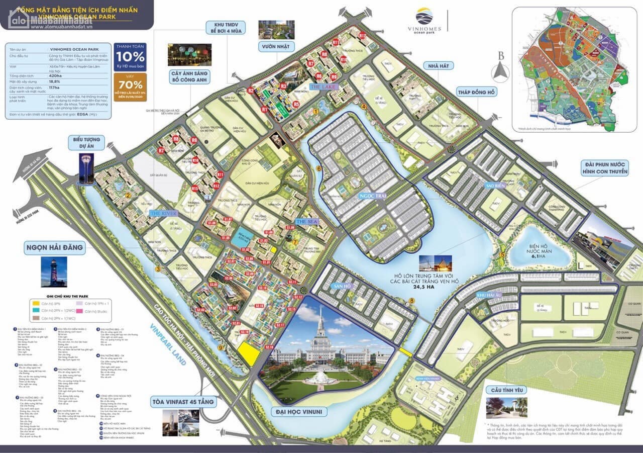 VINHOMES OCEAN PARK - MASTER PLAN